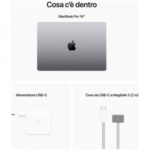 apple macbook pro 2023 14 m2-pro 10c16g 512gb ssd 16gb ram silver mphe3ta