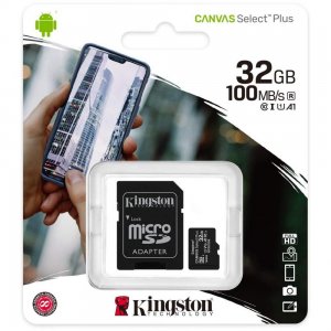 Memory Card Kingston Micro Sd 32GB Classe 10 Sdcs2/32GB + Adattatore Sd