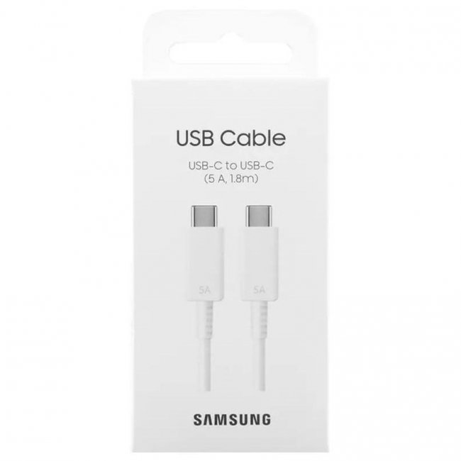 samsung cavo usb-c to usb-c ep-dx510jw 18m 5a white