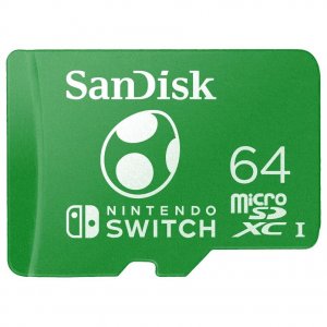 switch micro sdxc sandisk 64gb for nintendo switch yoshi