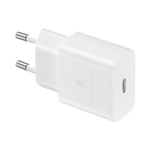 caricatore samsung 15w ep-t1510x pd usb-c  cavo 1m usb-c white