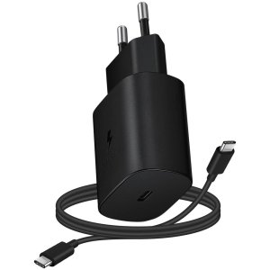 caricatore samsung 15w ep-t1510x pd usb-c   cavo 1m usb-c black