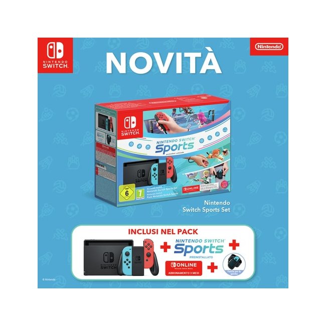 console nintendo switch 11 neon redneon red  switch sport   fascia  3 mesi