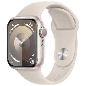 smartwatch apple watch serie 9 41mm aluminium starlight sport band starlight ml mr8u3qca