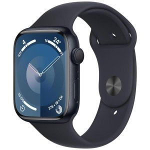 smartwatch apple watch serie 9 45mm aluminium midnight sport band midnight ml mr9a3qca