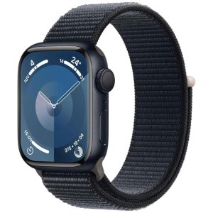 smartwatch apple watch serie9 41mm aluminium midnight sport loop midnight mr8y3qla