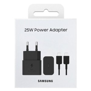 caricatore samsung 25w ep-t2510xbe fc usb-c  cavo1m black