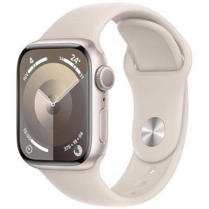 smartwatch apple watch serie 9 41mm aluminium starlight sport band starlight sm mr8t3qla