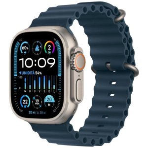 smartwatch apple watch ultra2 cell 49mm titanium ocean band blue ita mreg3tya