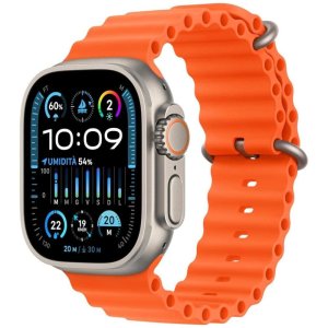 smartwatch apple watch ultra2 cell 49mm titanium ocean band orange ita mreh3tya