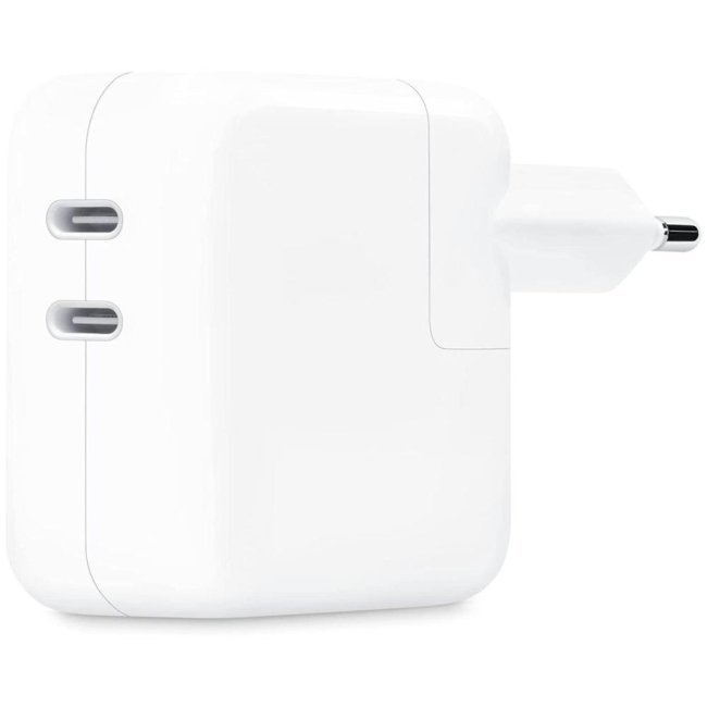 caricatore apple 35w doppiausb-c iphone ipad watch mw2k3zma