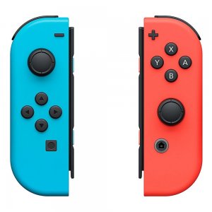 coppia controller switch joy-con rosso neon  blu neon