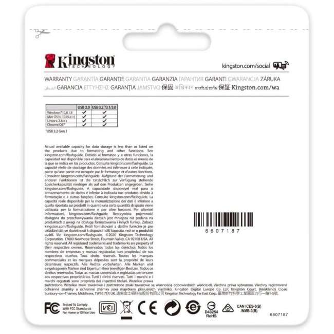 pendrive kingston usb-a 32 128gb dtx128gb nerogiallo