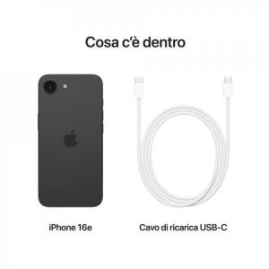 apple iphone 16e 128gb 61 black ita md1q4qla