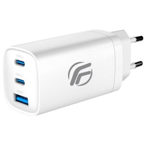 caricatore universale gan tech 65w 2x usb-c   usb-a fast charge fenner tech