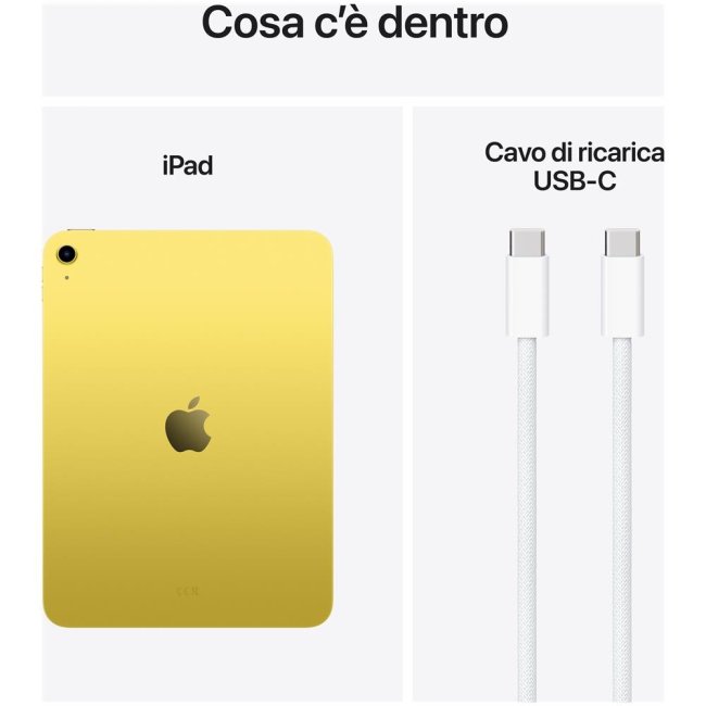 apple ipad 2025 11gen 11 128gb yellow ita md4d4tya