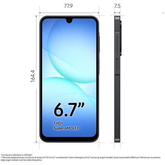 samsung galaxy a17 sm-a176 128gb 4gb ram67 5g black dual sim eu