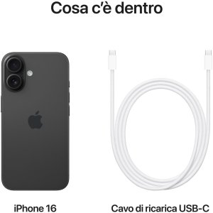 apple iphone 16 128gb 61 black mye73hna