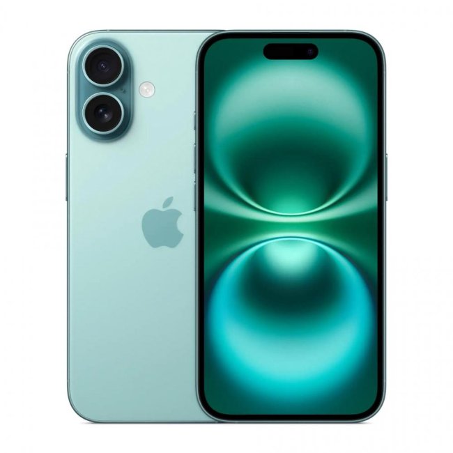 apple iphone 16 128gb 61 teal myed3hna