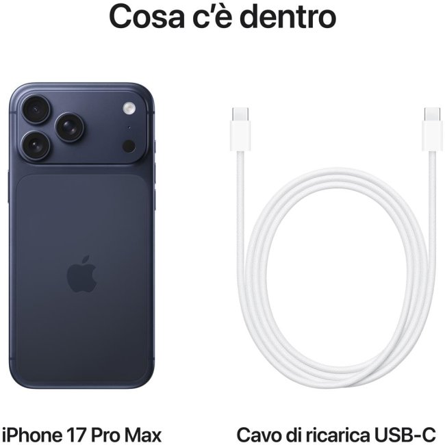 apple iphone 17 pro max 256gb 69 deep blue ita mfyp4qla