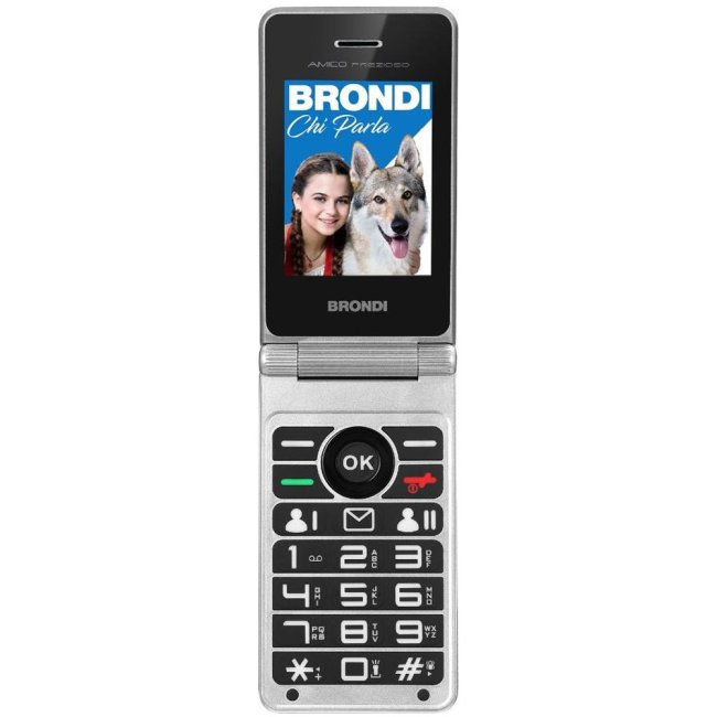 brondi amico prezioso black metal dual sim ita