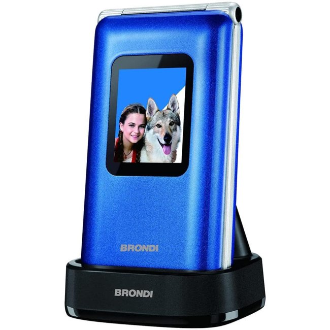 brondi amico prezioso blu metal dual sim ita
