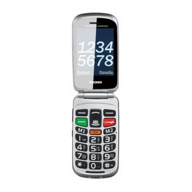 brondi amico supervoice nerosilver dual sim ita