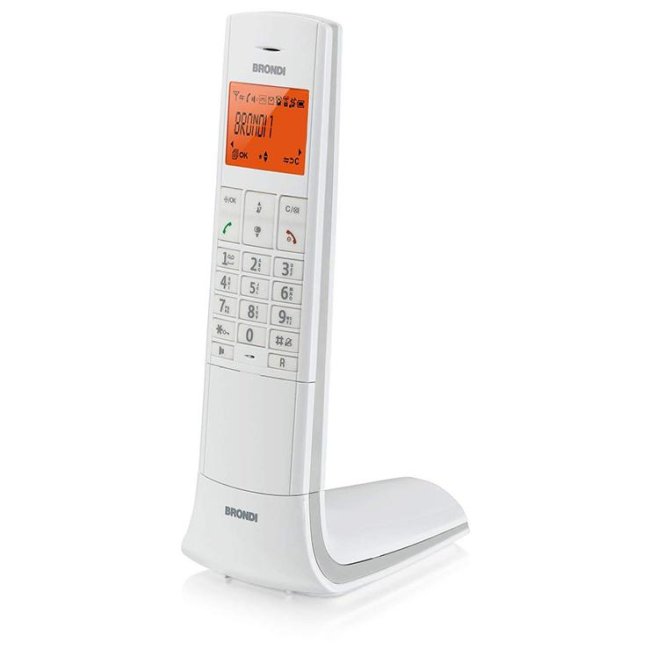 telefono cordless brondi lemure bianco