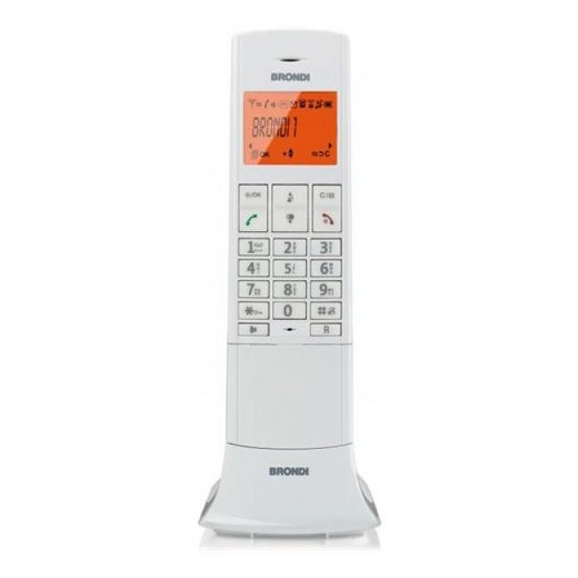 telefono cordless brondi lemure bianco