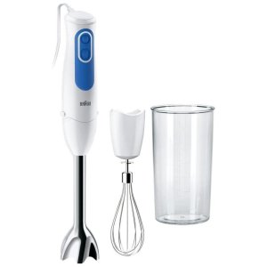 frullatore ad immersione braun mq3005wh 2 velocità 700w biancoblu