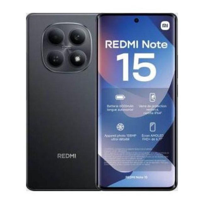xiaomi redmi note 15 256gb 8gb ram 677 nfc black dual sim eu