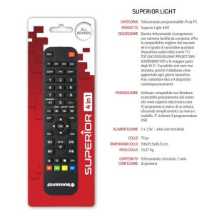 telecomando universale superior 4 in 1 light