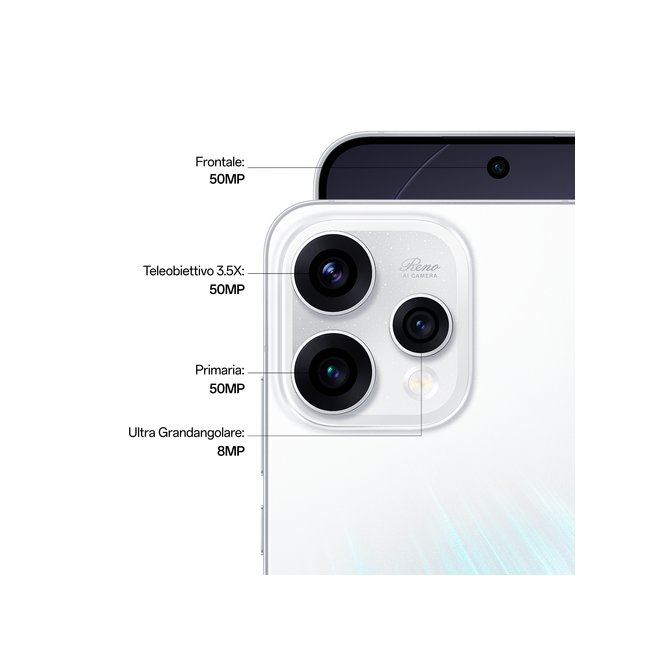 oppo reno 15 8 512gb 659 5g aurora white ita