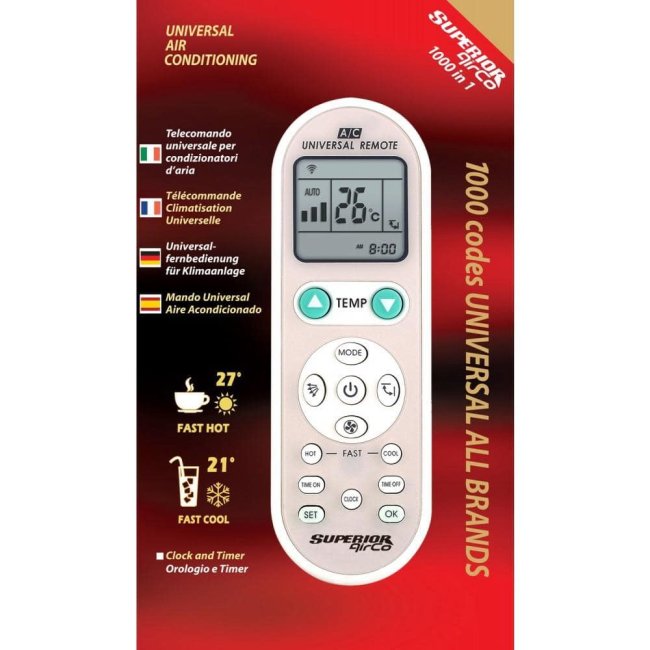 telecomando universale superior climatizzatori airco simply