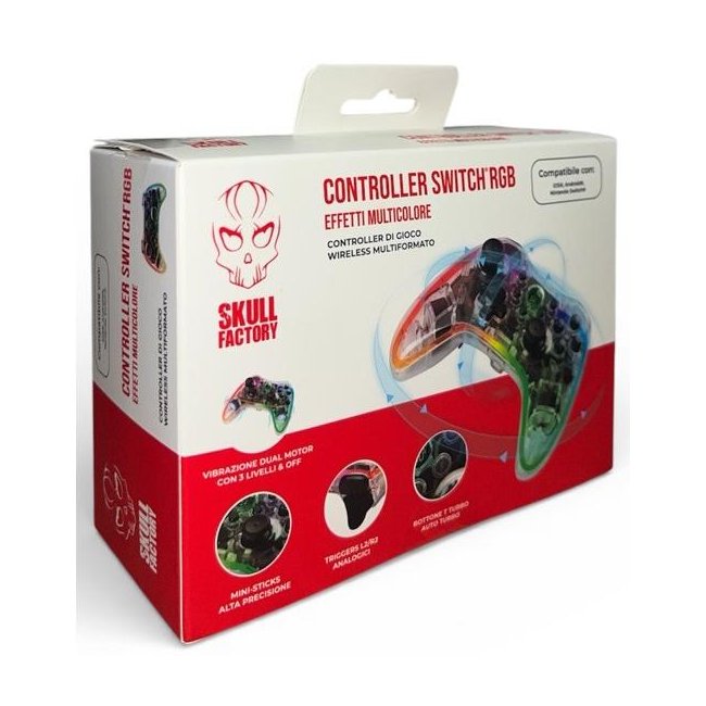 skull factory controller switch rgb effetti multicolore