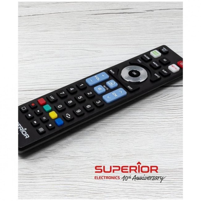 Telecomando Universale Re-Flix Per TV IOPLEE IOP40GTV - Plug & Play, Pulsanti Dedicati Streaming