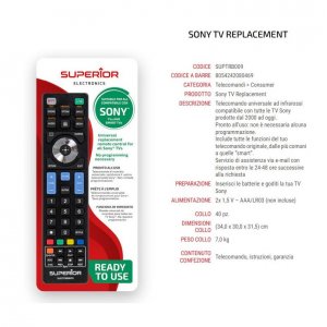 Telecomando Universale Superior Sony Funzioni Smart Tv Sh