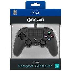Ps4 Nacon Wired Compact Controller Color Edition - Black