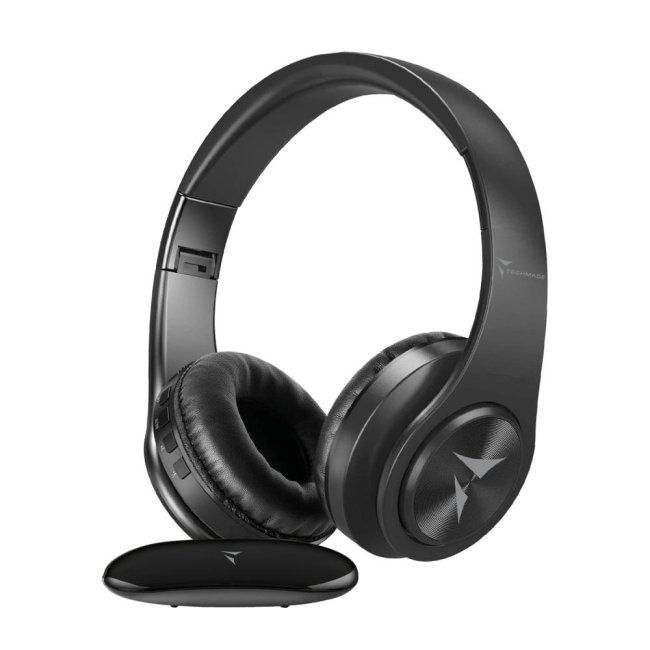 cuffie techmade stereo wireless con ricevitore per tv