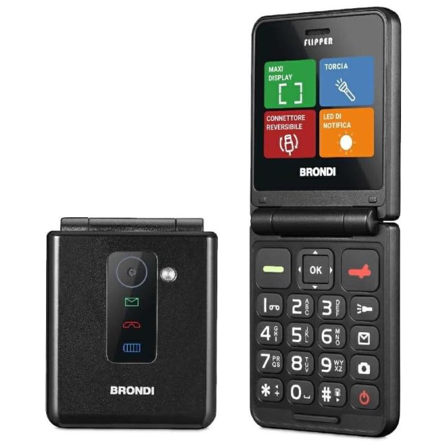 brondi flipper black metal dual sim ita