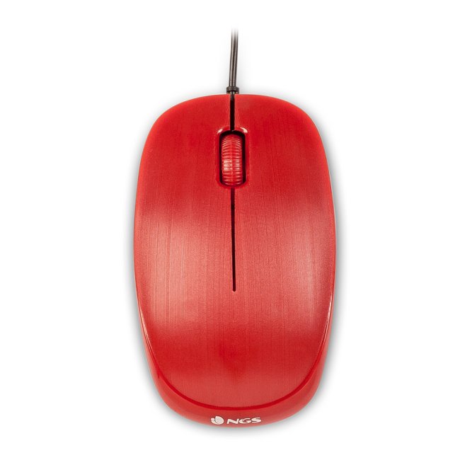 ngs mouse wired flame 1000dpi 3 tasti red