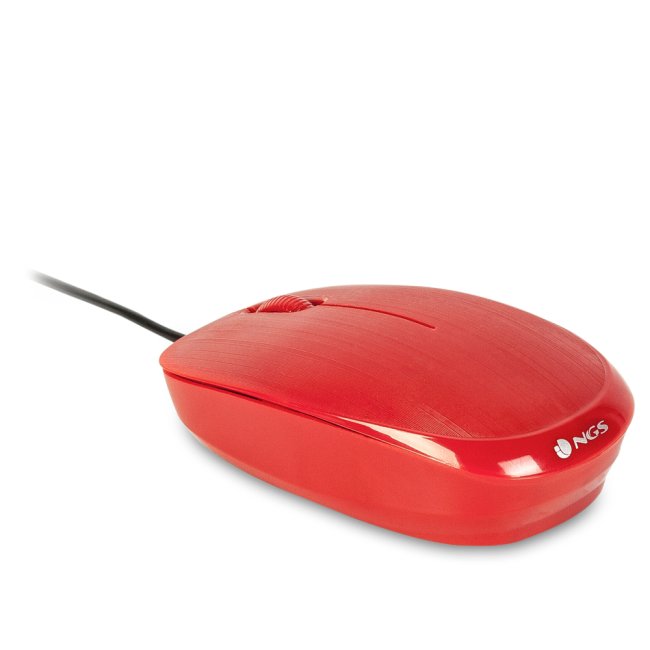 ngs mouse wired flame 1000dpi 3 tasti red