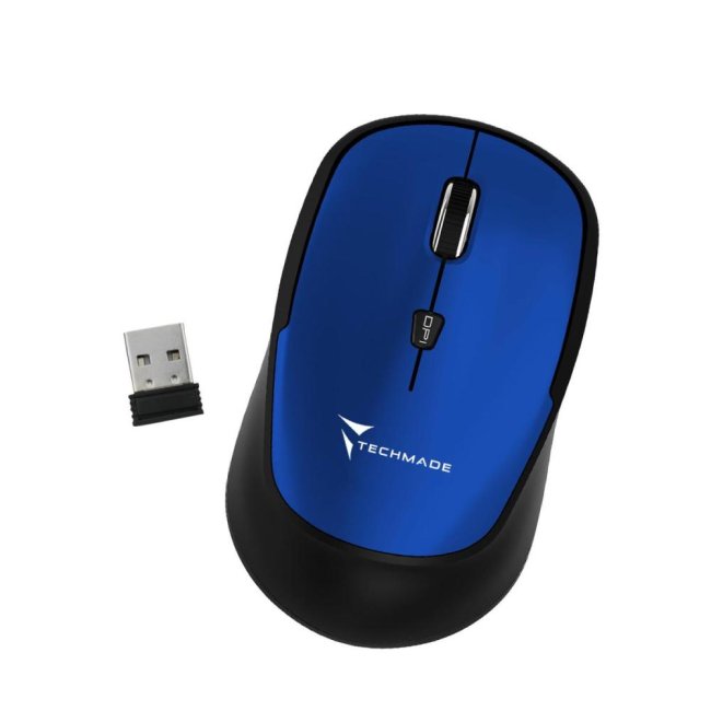 mouse wireless techmade tm-xj35 blue