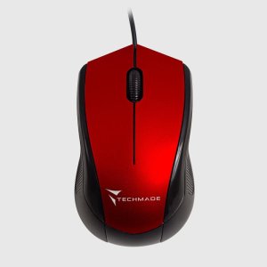 mouse ottico techmade usb con filo tm-xj15 red