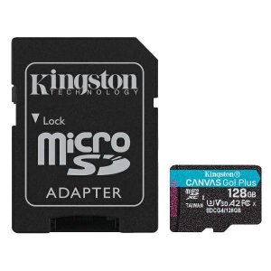 memory card kingston micro sd 128gb canvas go plus gen4 sdcg128gb 4gb ram  adsd