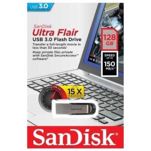 pendrive sandisk 128gb usb-a 30 ultraflair metallic