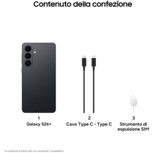 samsung galaxy s26  12 512gb 67 5g black ita