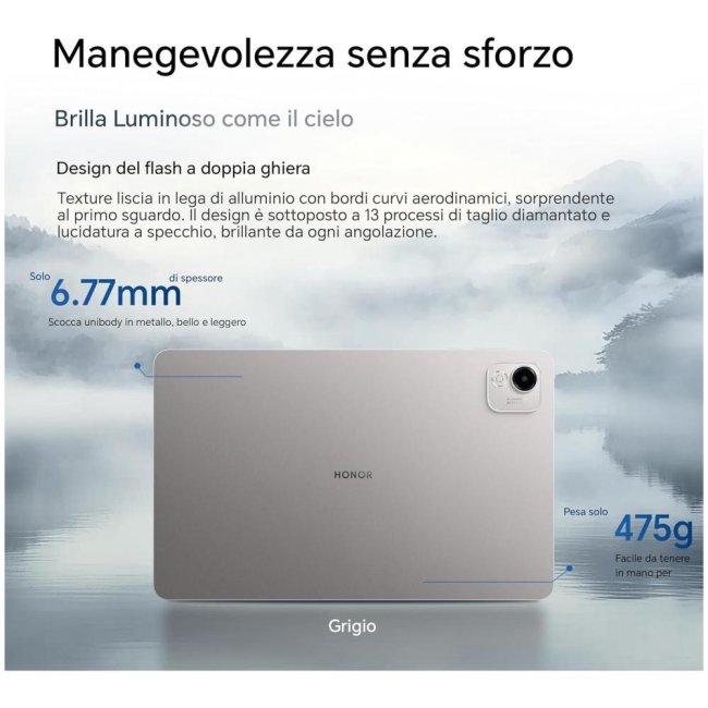 honor pad x9a 128gb 6gb ram 115 wifi grey eu