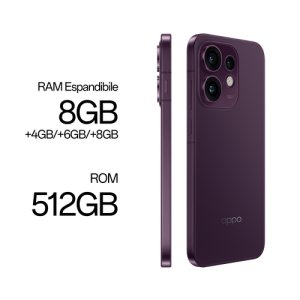 oppo reno 16 8 512gb 632 5g purple black ita