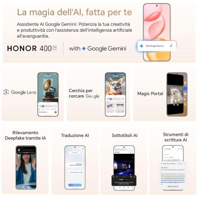 honor 400 5g 512gb 8gb ram meteor silver
